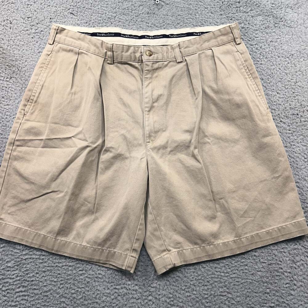 VRTG Polo Ralph Lauren Chino Shorts Mens  36 Golf Preppy Classic Khakis