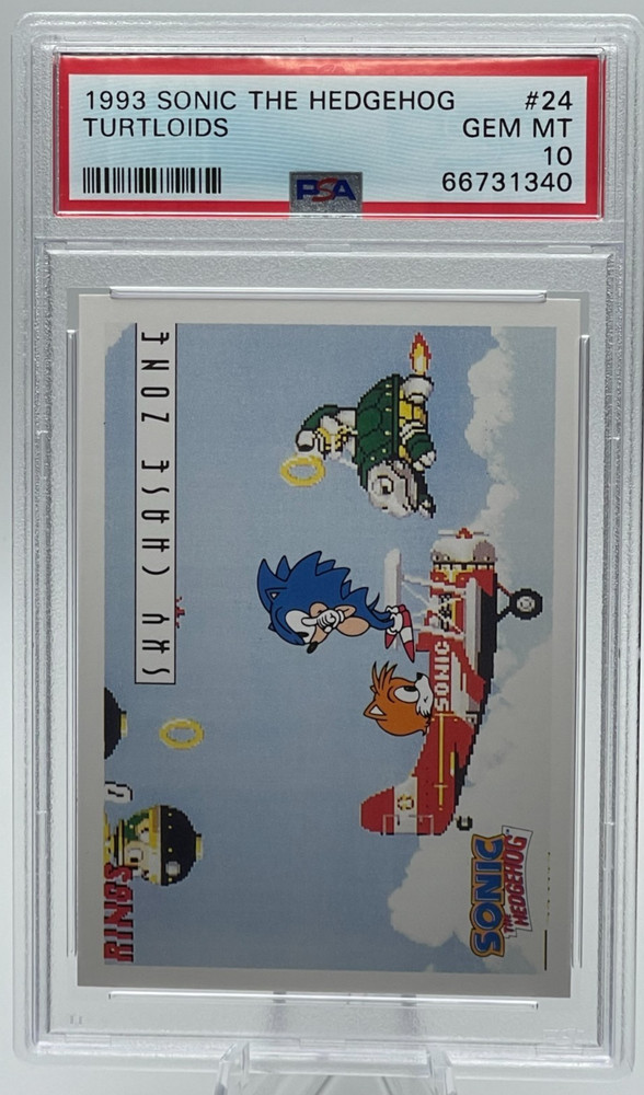 1993 Topps Sonic The Hedgehog #24 Turtloids PSA GEM MT 10 – Rare Non-Sport Card