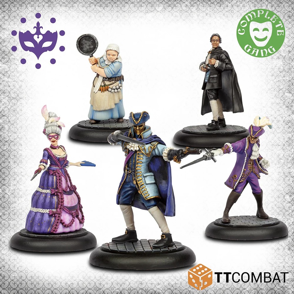 Carnevale: Patricians Starter Gang - 5 Resin Miniatures - SHIPS FROM FLORIDA