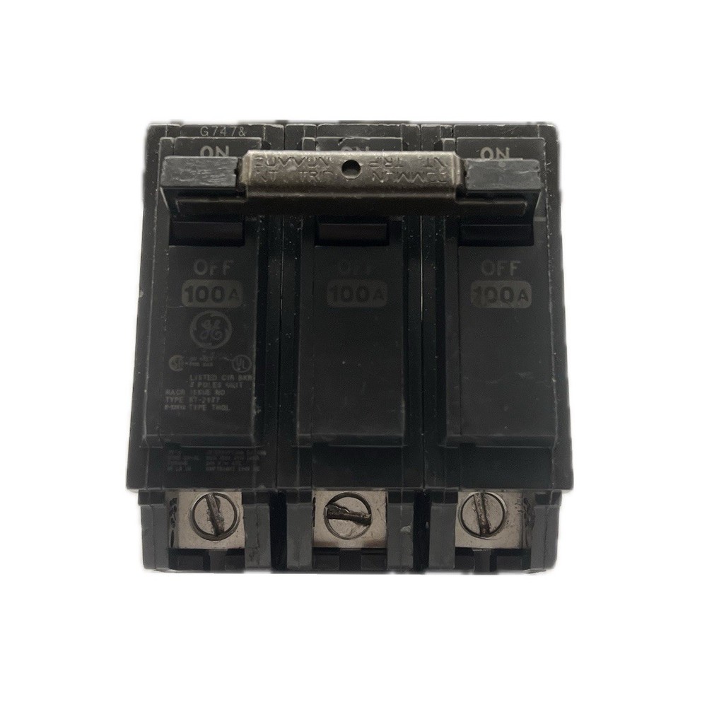General Electric THQL32100 100AMP 3P Circuit Breaker Used