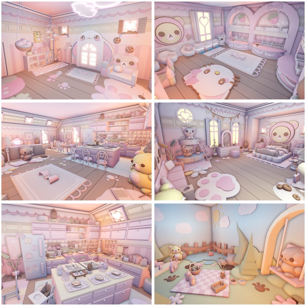 🍥🐇 Sugarbunnie Hello Kitty Sanrio Pink Cute Kawaii Adopt Me House Home 🐇🍥