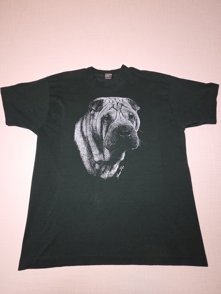Vintage 90's Shar-Pei FOTL Best Green Single Stitch Graphic T-Shirt Adult XL