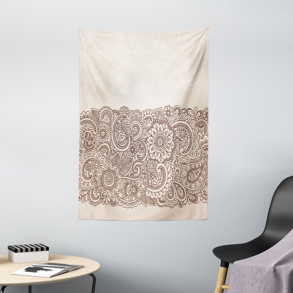 Henna Tapestry Mandala Paisley Pattern Print Wall Hanging Decor
