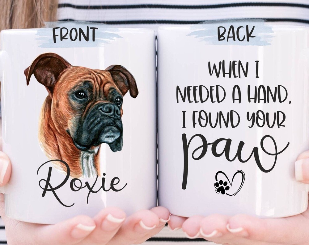 Custom Boxer Mug Personalised Gift for Boxer Owners Moms and Dads