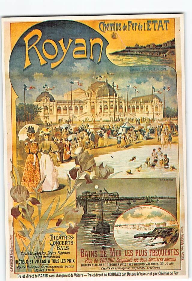 Postcard Chemins de fer de l État Royan France