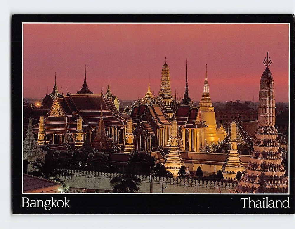 Postcard Temple of the Emerald Buddha Bangkok Thailand