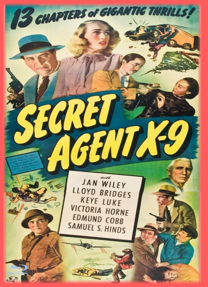 Secret Agent X-9 1945 Blu-Ray 13-Chapter Serial Cliffhanger Starring Lloyd Bridges