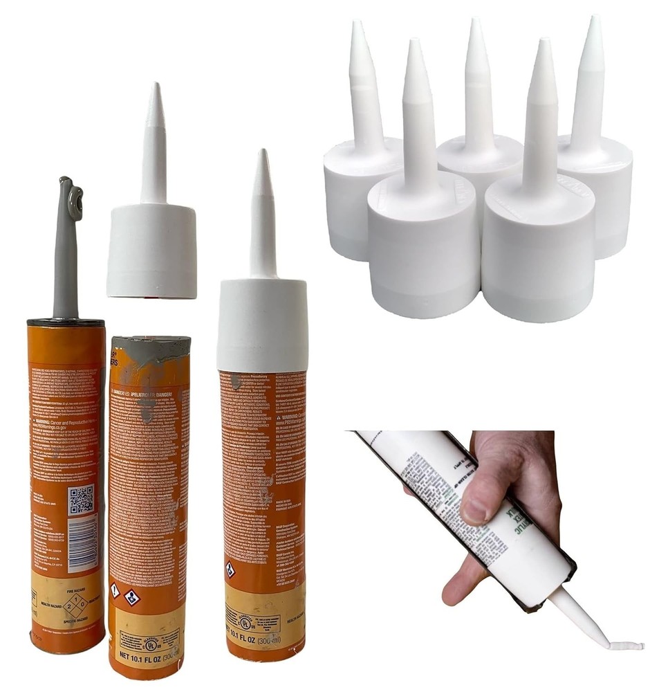 Tubeanew Caulk Tube Saver - Repair and Reuse Dried or Clogged Tubes - 1 Pack, 5