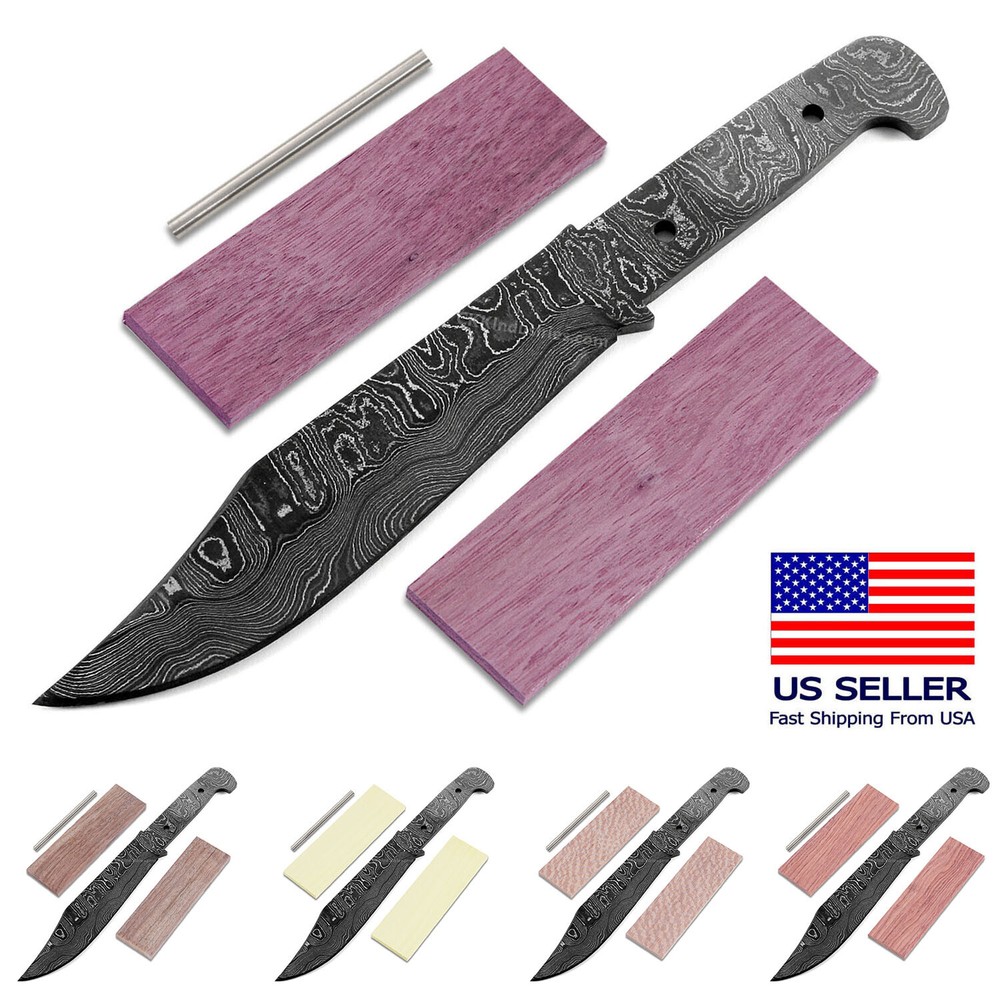 Damascus Knife Making Kit - Clipper & Clipper XL - (8 Handle Options) - DIY Kit