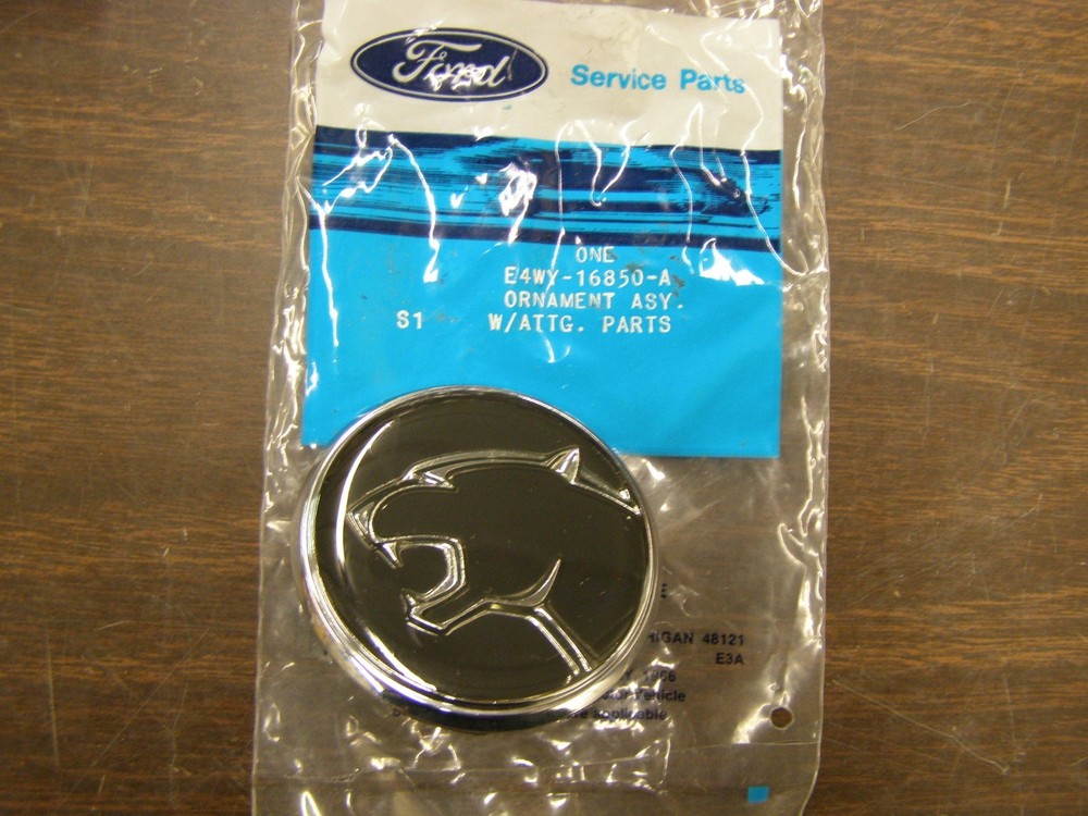 1984-1985 Ford Mercury Cougar XR7 OEM Hood Emblem Trim Header Panel Ornament NOS