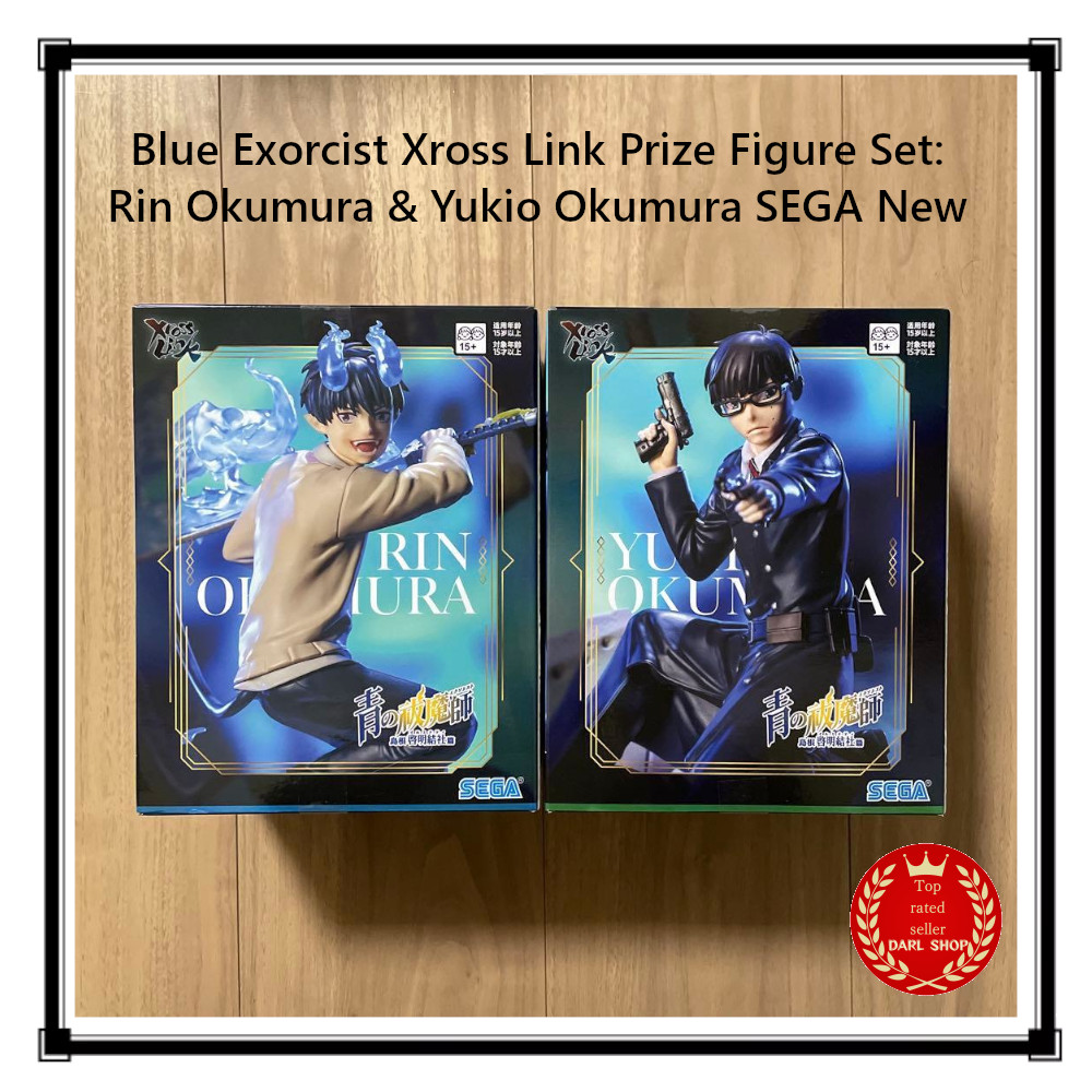 Blue Exorcist Xross Link Prize Figure Set: Rin Okumura & Yukio Okumura SEGA New