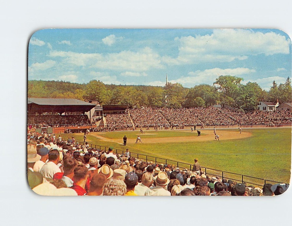 Postcard Annual baseball Hall of Fame Game Doubleday Field Cooperstown New York