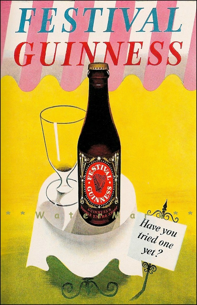 Guinness Festival 1951 Have You Tried One Vintage Poster Print Retro Style Art