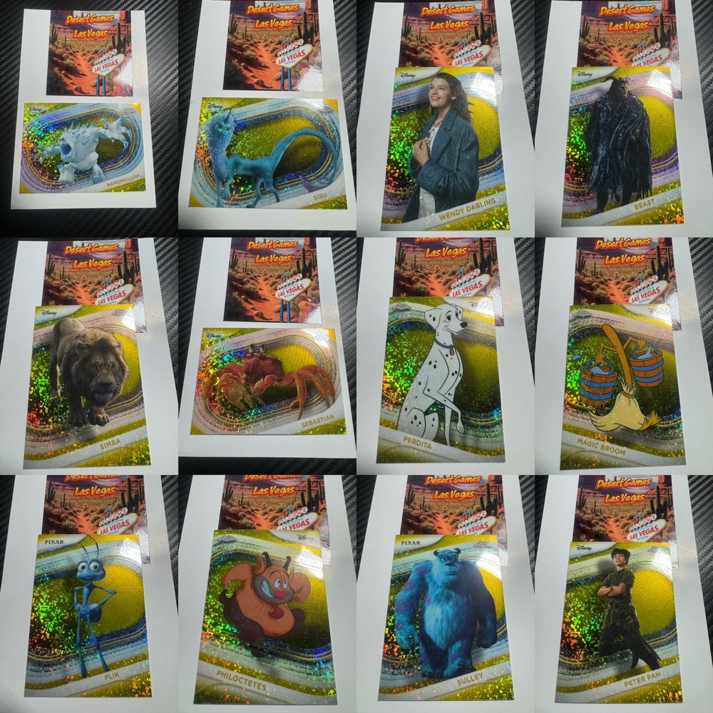2025 Disney Topps Chrome - Yellow Mini Diamond *Choose Your Character*