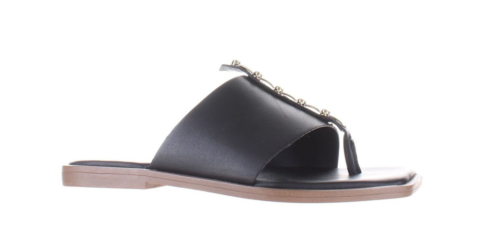 Franco Sarto Womens Megs Black Sandals Size 6.5 (7823969)