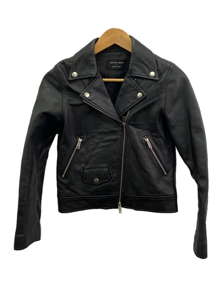 United Tokyo Double Riders Jacket/1/Sheepskin/Blk/Plain/509250003// 51801
