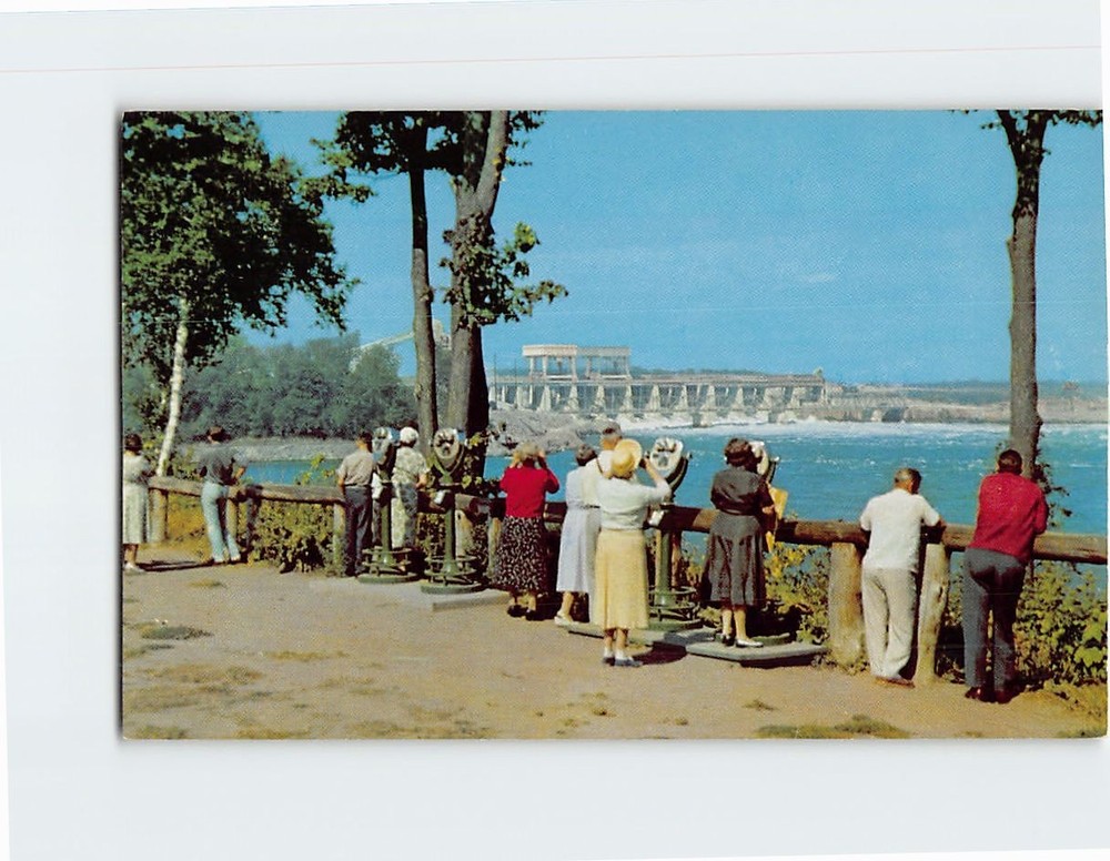 Postcard Billion Dollar Saint St. Lawrence River Seaway Power Project USA-Canada