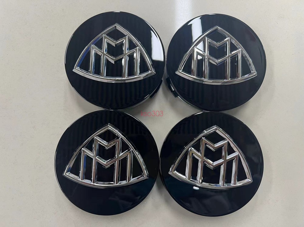 FOR Mercedes Benz Maybach Wheel Center Hub Cap Cover Logo Emblem 4Pcs 75mm