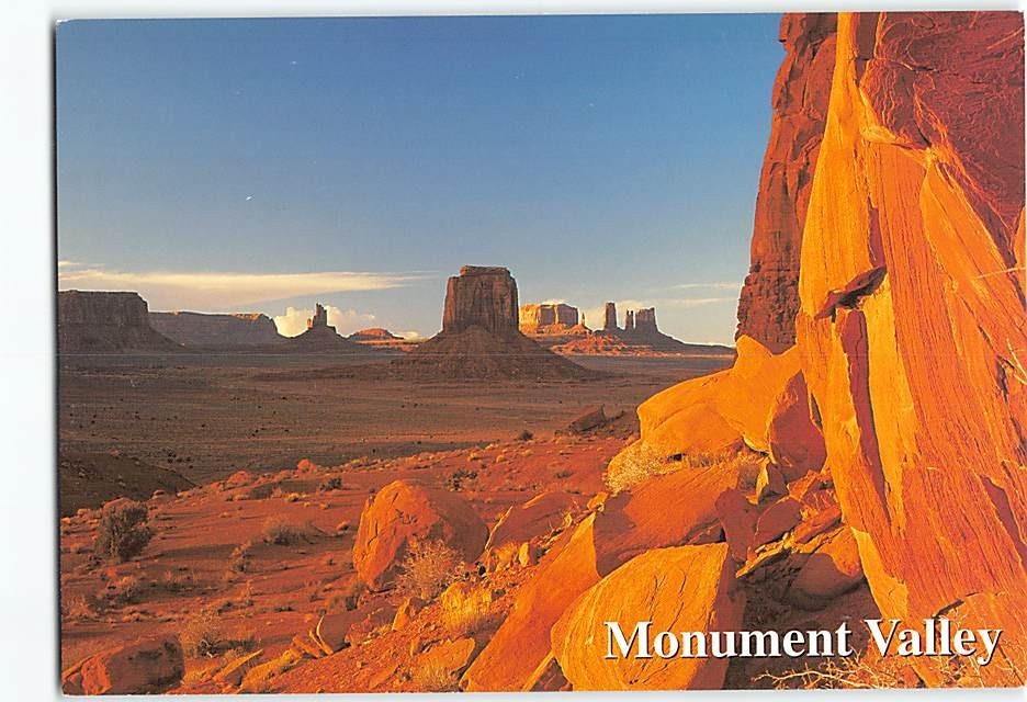 Postcard Monument Valley Tribal Park Arizona-Utah USA