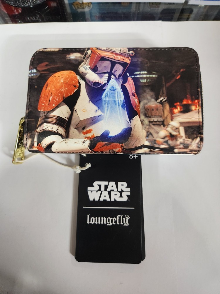 Loungefly Wallet NWT Star Wars Revenge Of The Sith Commander Cody Darth Vader