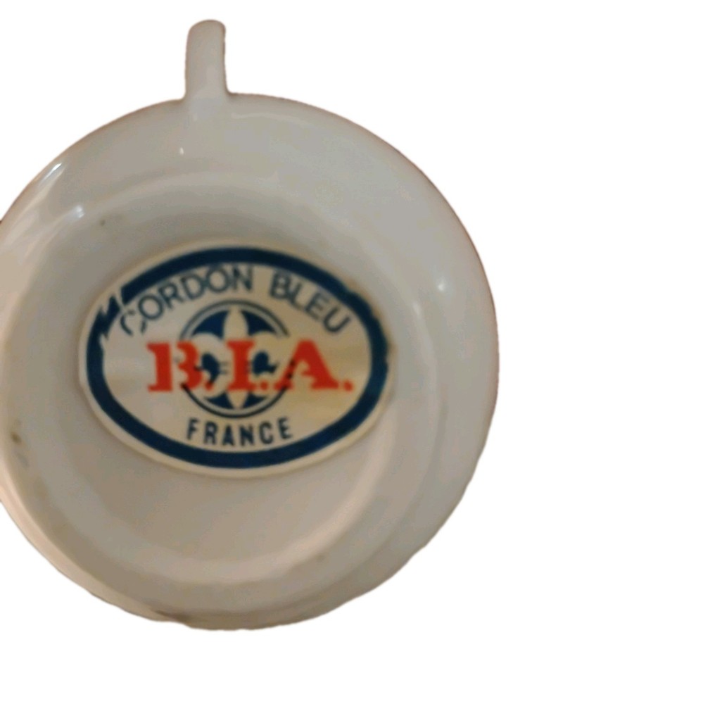 BIA Cordon Bleu Vintage Small Table Creamer Or Sugar Jar with Lid White Ceramic