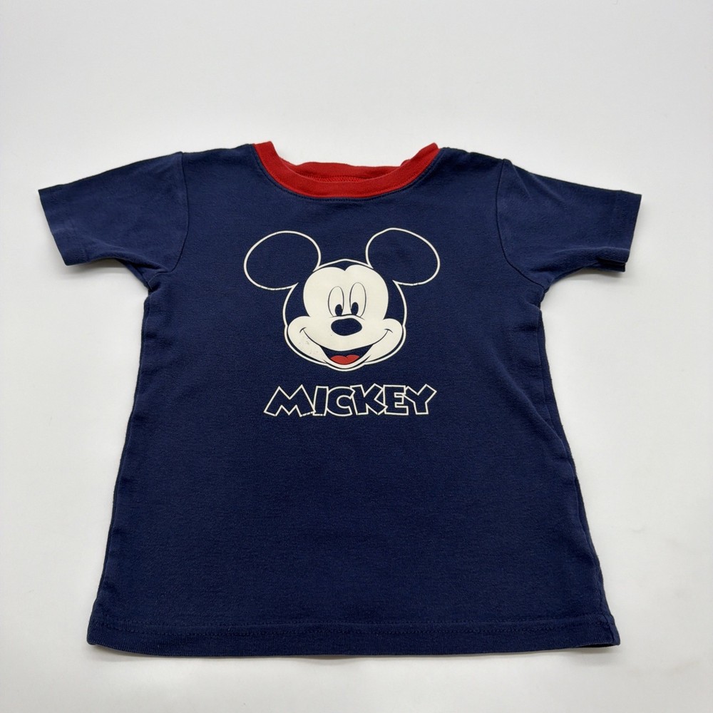 Disney Carters Baby Toddler Boys Size 5T/5A Blue Graphic Print Logo .#45296