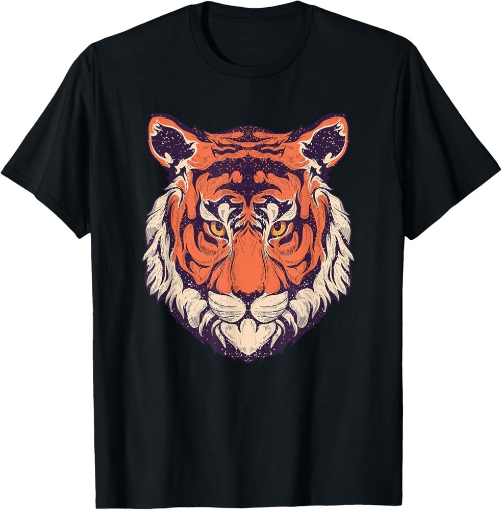 Cool Wild Tiger Tee shirts, Tiger Fashion Graphic Design T-Shirt