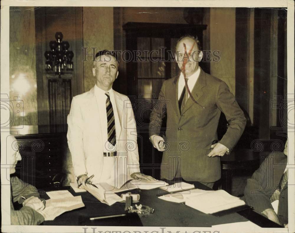 1933 Press Photo Sen. James F. Byrnes and Henry Morganthau Jr., Washington, D.C.
