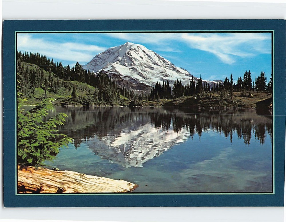 Postcard Mt. Rainier from Eunice Lake Washington USA