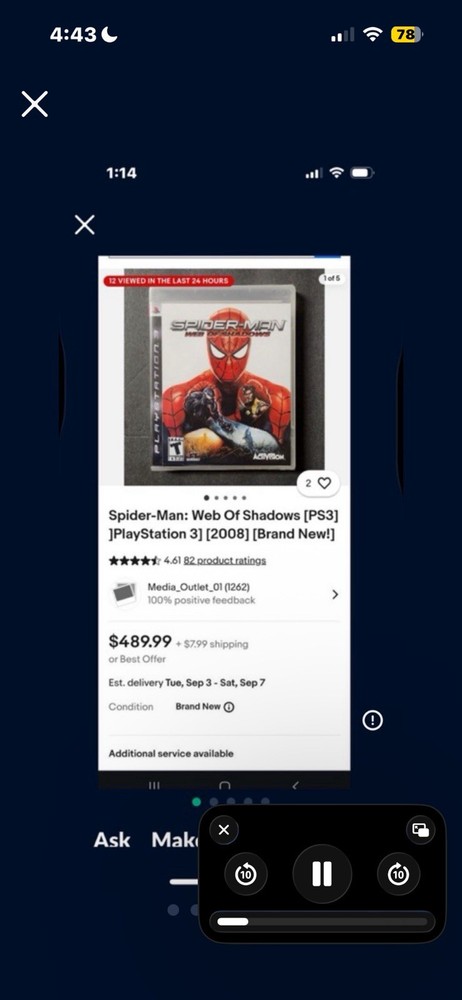 Spider-Man: Web of Shadows - Sony PlayStation 3
