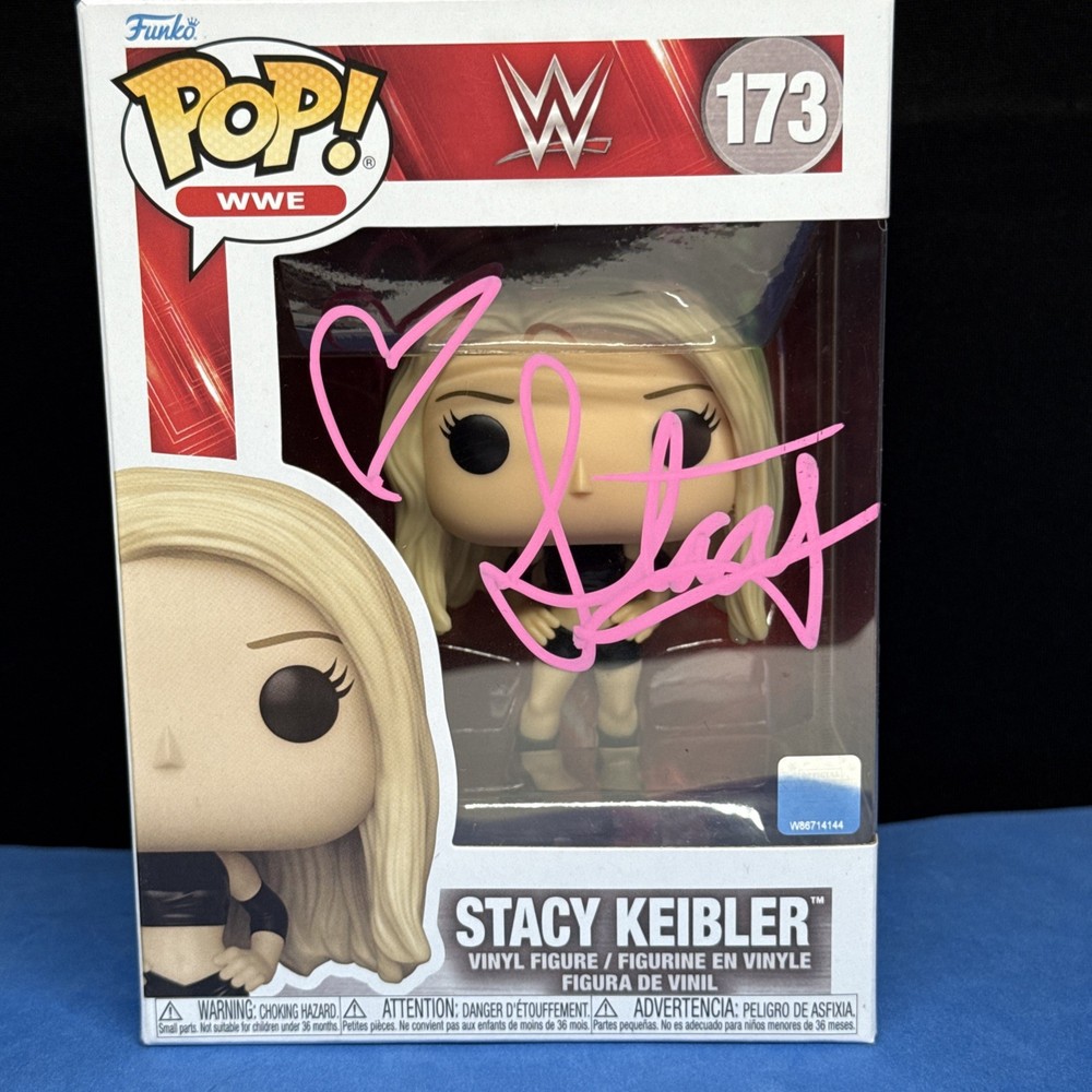 Stacy Keibler Signed Funko Pop #173  COA WWE Diva Autographed
