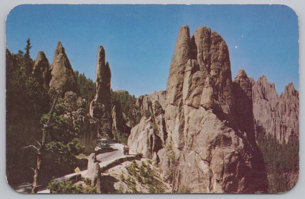 State View~Sentinel Rocks Watchman of the Tower~Vintage Postcard