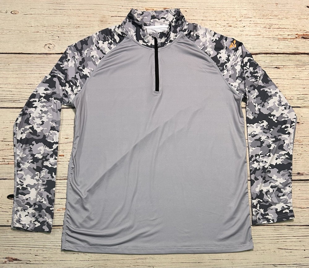 Robeel 1/4 Zip Long Sleeve Shirt Men’s Sz M Polyester Blend
