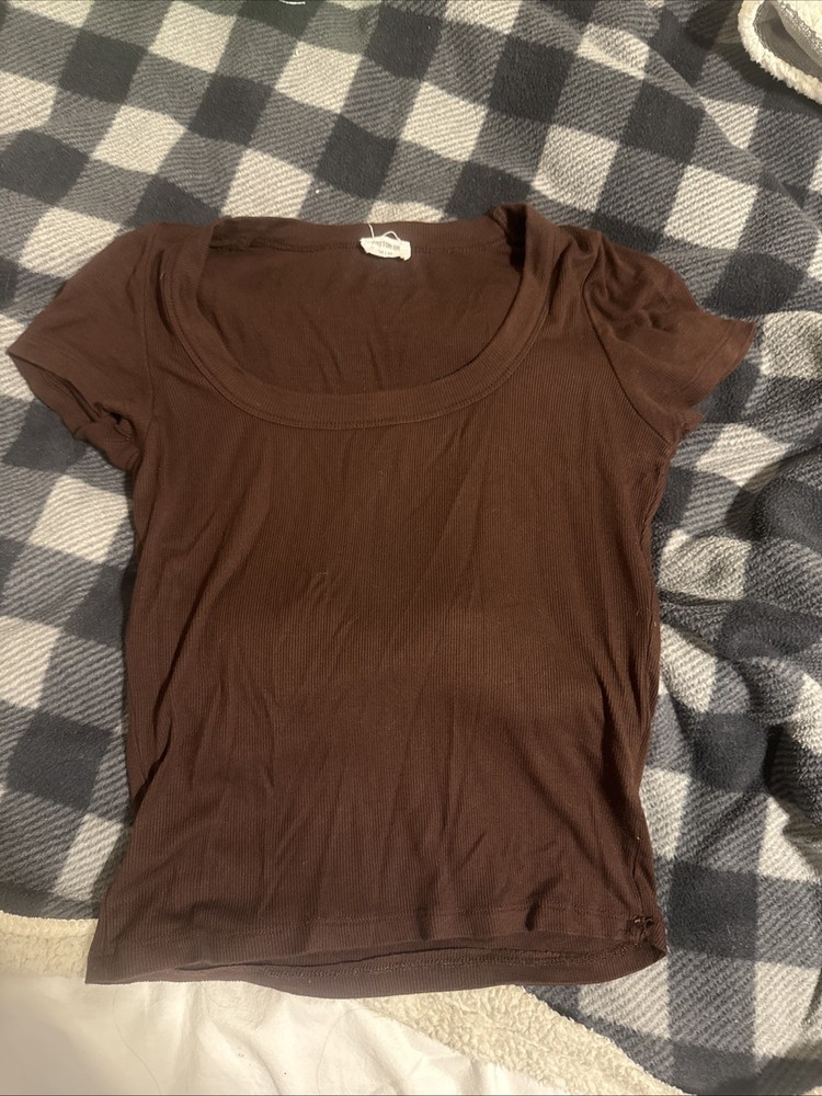 Cotton On Women’s Brown T-shirt Size Medium Short Sleeve