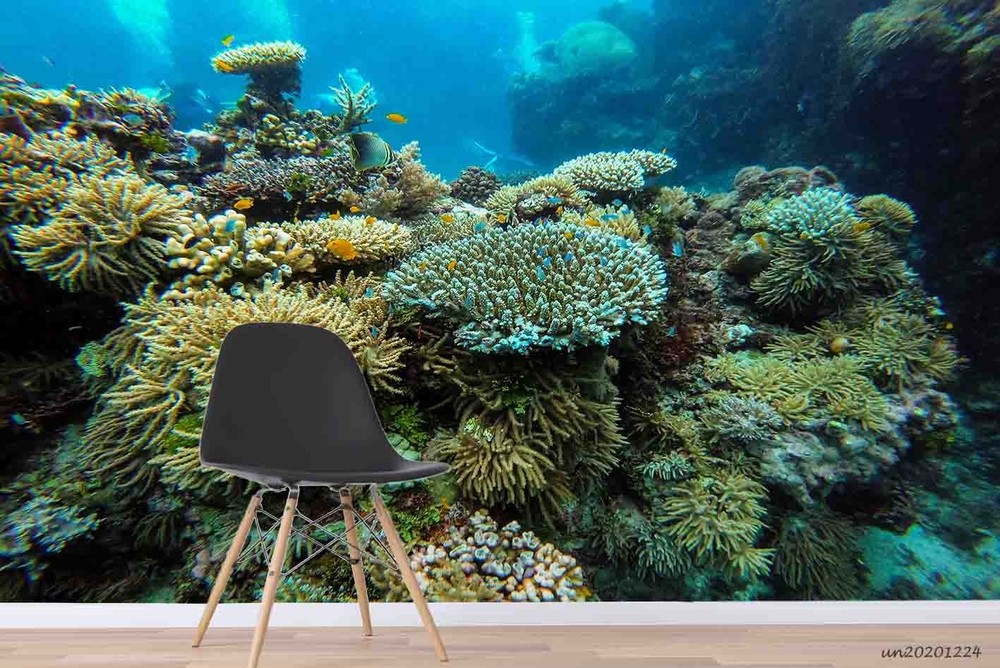 3D Sea Coral Fish Landscape Wall Murals Wallpaper Murals Wall Sticker