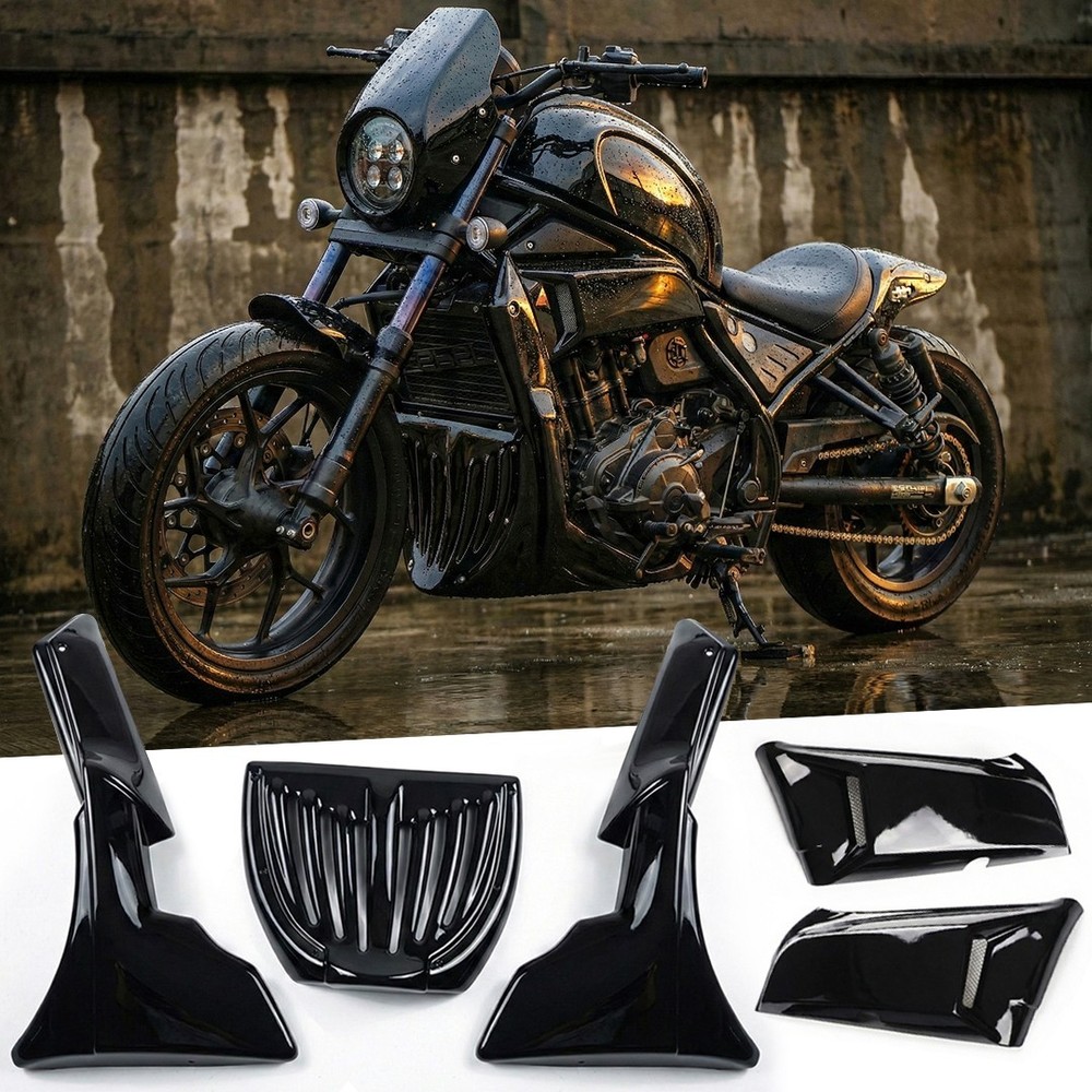 SET 2 UNDER FAIRING BELLY PAN ENGINE GUARD FIT HONDA REBEL CMX 1100 2021-2025