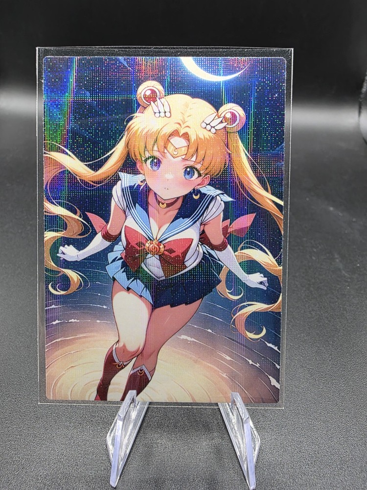 Usagi Tsukino Sailor Moon Holographic Anime Collectible Trading Card
