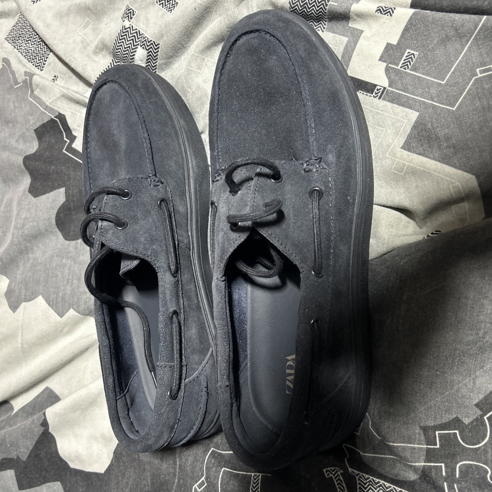 Men's Navy Blue Suede Loafers Eur 43 UK Size 8