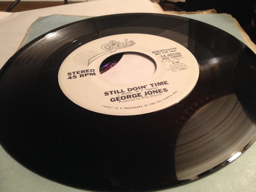 GEORGE JONES 45 * Still Doin' Time * 1981 * PROMO RARE D 46