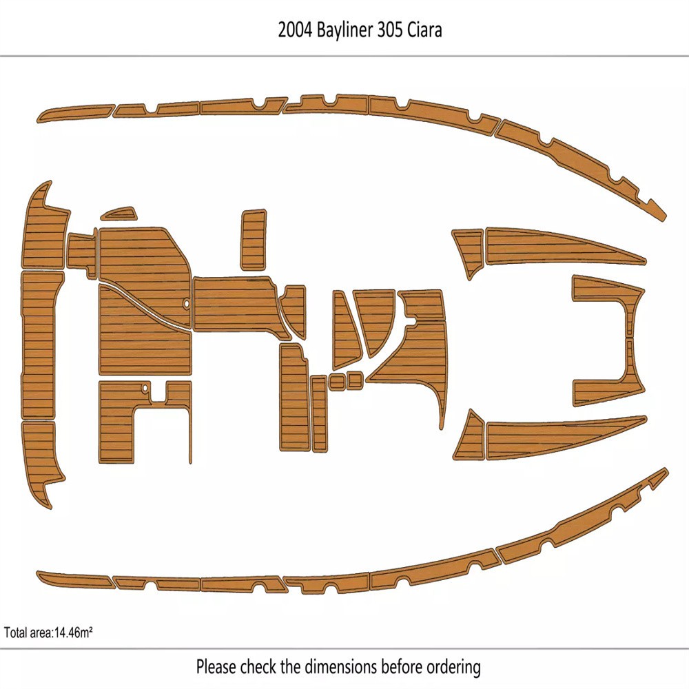 2002-2006 Bayliner 3055 Ciera EVA foam faux teak decking mat marine floor