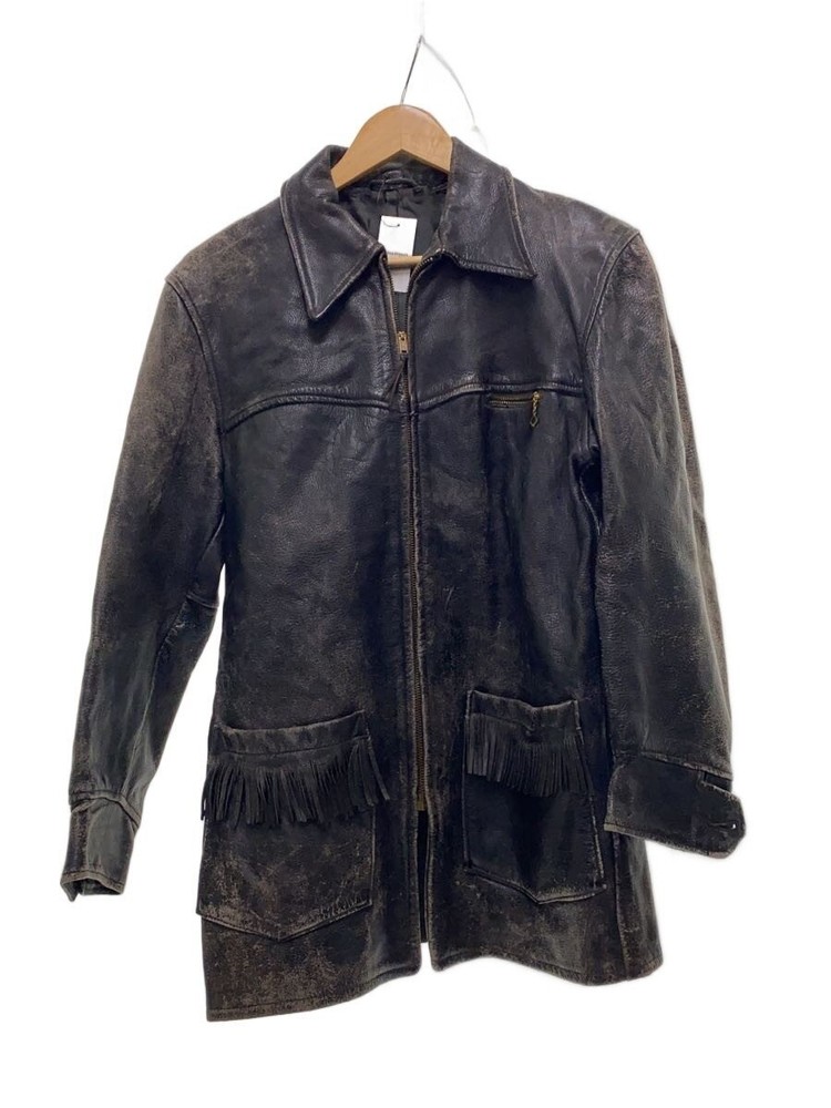 Leather Jacket Blouson/-/-/Blk/Plain 3499