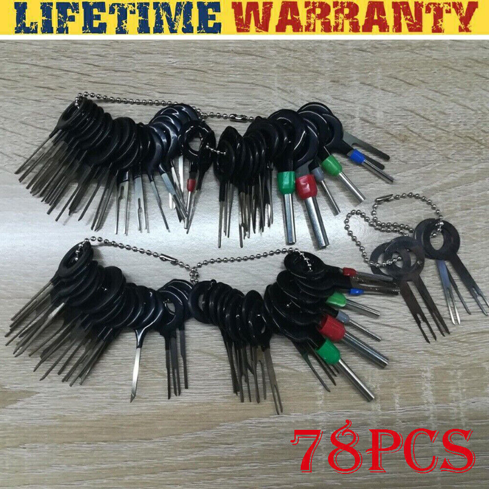 78x Wire Terminal Removal Tool Car Electrical Wiring Crimp Connector Pin Kit