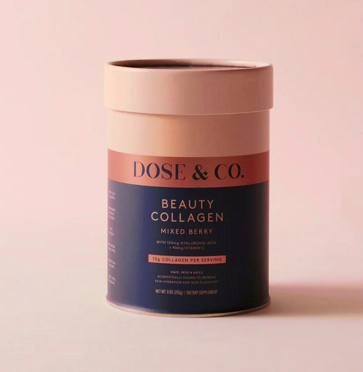 Dose & Co. Beauty Collagen Berrry Hyaluronic Acid & Vitamin C 9oz 11/25 New-image