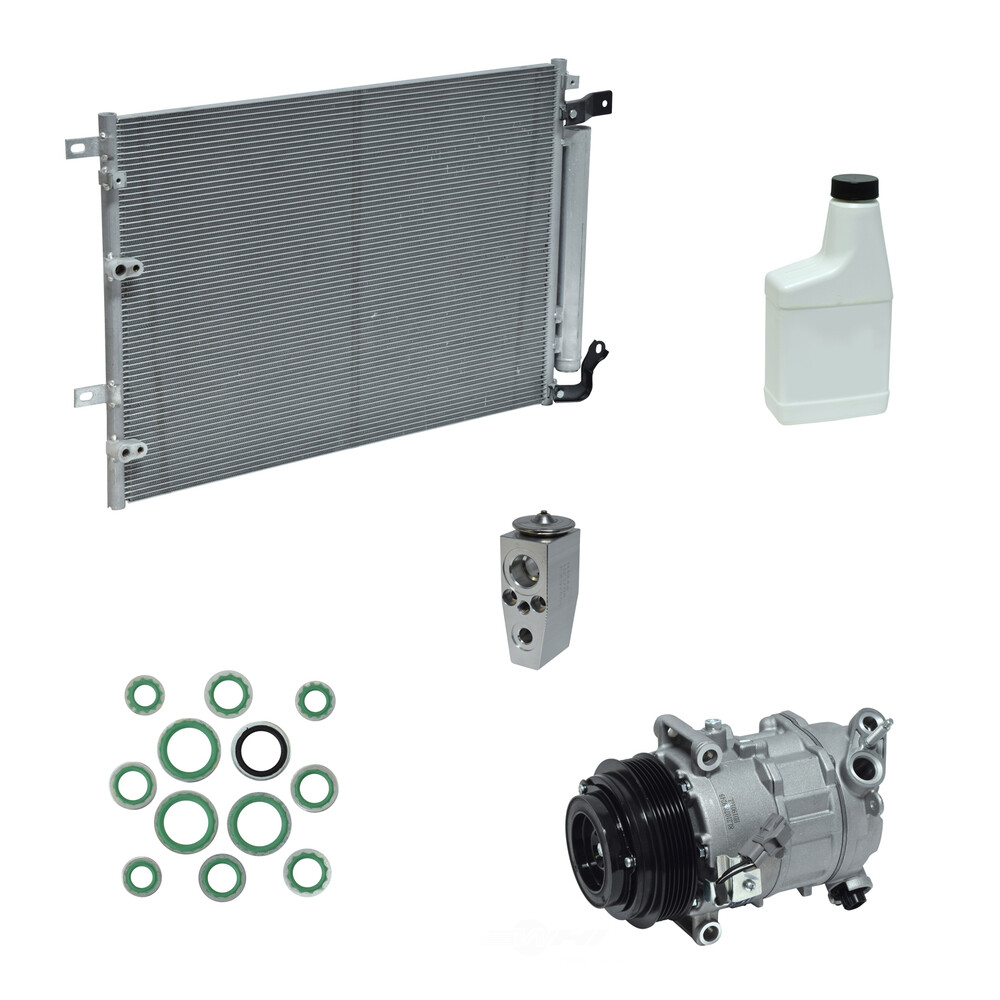 A/C Compressor Kit with Condenser for 2015-2017 Chrysler 200 2.4L L4 Engine