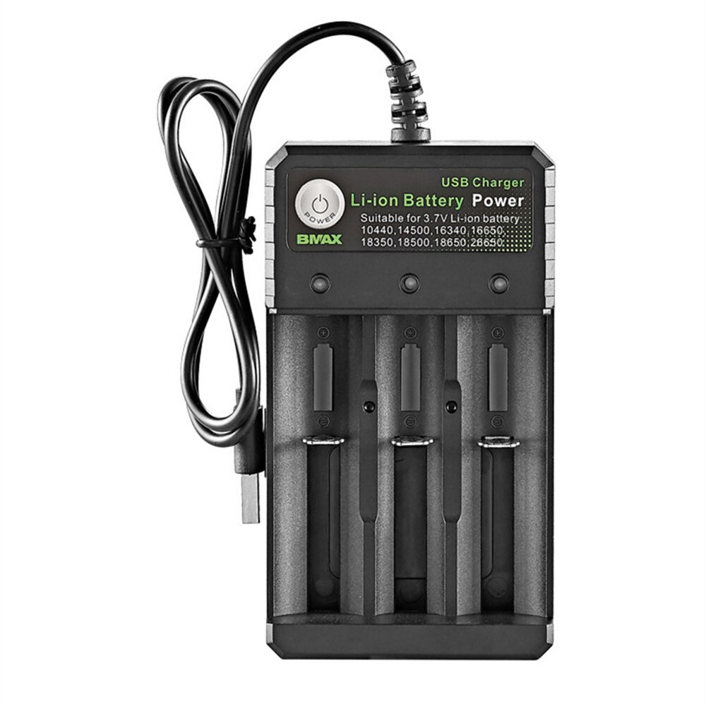 3 Slot USB Charger Indicative Smart Lithium Battery Charging Hub Dock Station