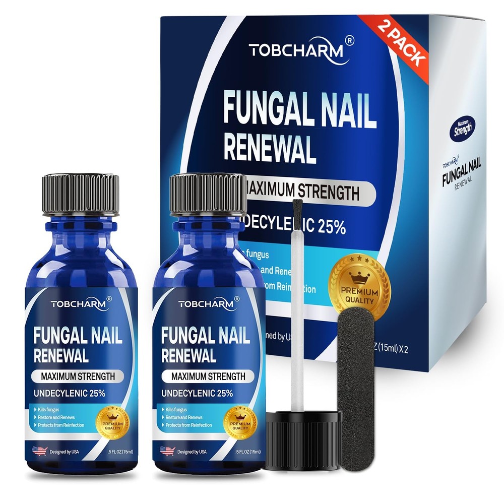 Extra Strength Toenail Fungus Treatment with 25% Undecylenic Acid & Tea Tree Oil