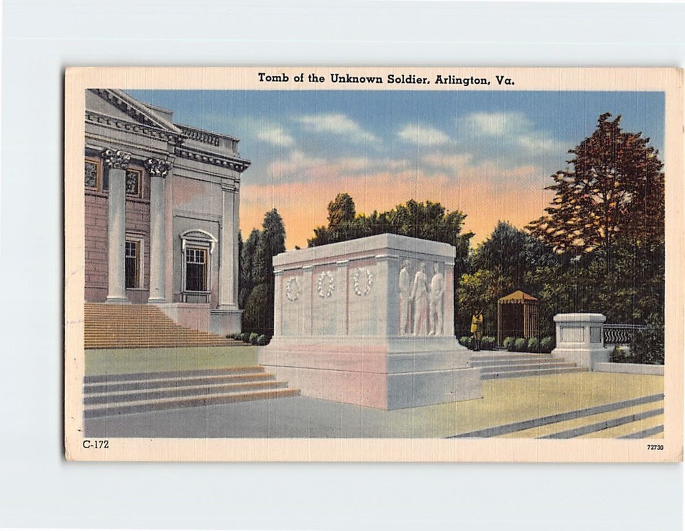Postcard Tomb Of The Unknown Soldier Arlington Virginia