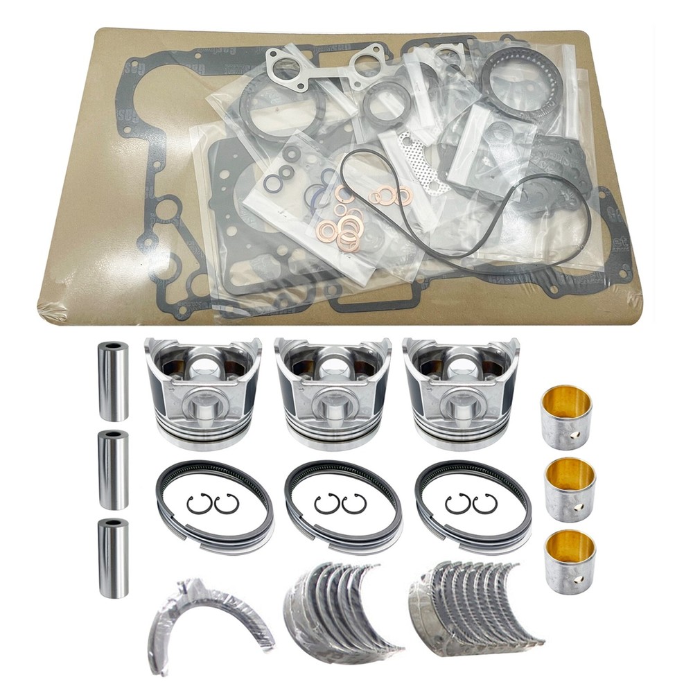 Overhaul Rebuild Kit STD For Yanmar 3TNA72 3TNA72L Piston Gasket Bearing Valves