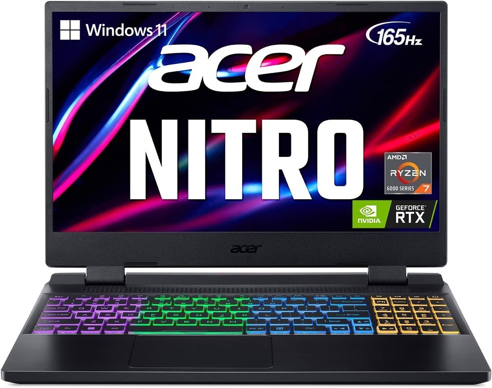 Acer Nitro 5 Gaming Laptop with Ryzen 7 6800H RTX 3070 Ti 16GB RAM 1TB SSD QHD 165Hz Display-image