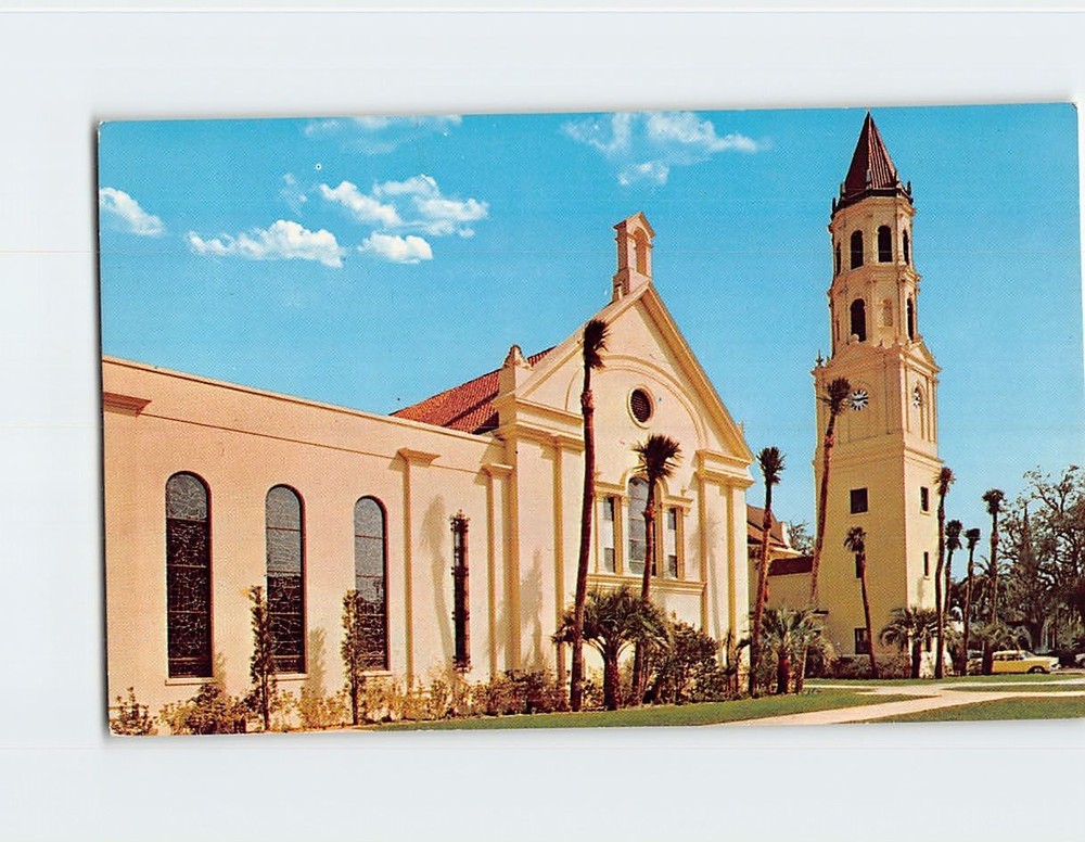 Postcard Roman Catholic Cathedral Saint St. Augustine Florida USA North America